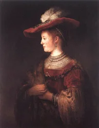 Saskia in pompous dress